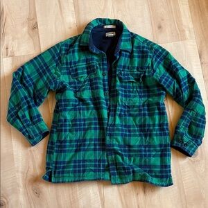 L.L.Bean Men's Fleece-Lined Flannel, Size Large
